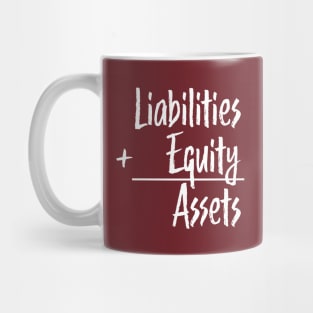 Accounting Equation: A = L + E Mug